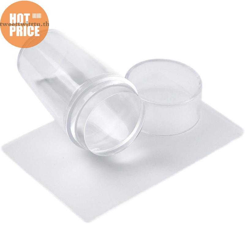 TRTU ซิลิโคนโปร่งใสเล็บชุดปั๊มฝรั่งเศสสําหรับเล็บแผ่นแสตมป์ภาษาโปลิชคําแม่แบบซีล Stamper Scraper TH - รูปที่ 6