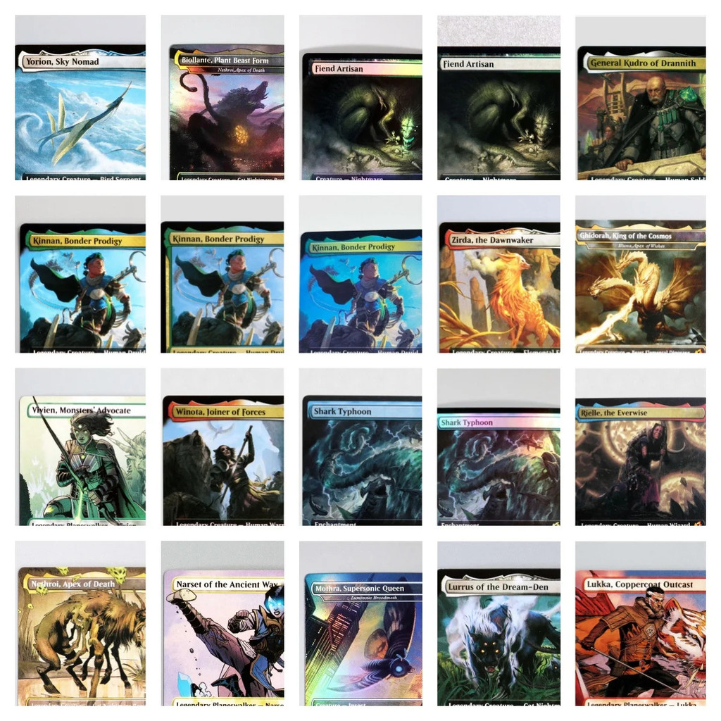 ฟอยล์/holo Tcg Magical Proxy สีดําคุณภาพสูง Proxy การ์ดเล่น Luminous Broodmmoth Gathering Board เกม 