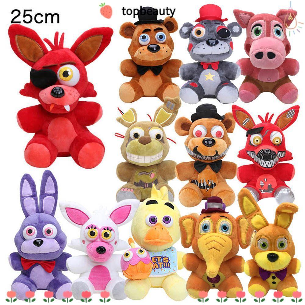 TOPBEAUTY FNAF ของเล่นตุ๊กตา Kawaii วันเกิดการ์ตูน Fazbear ของเล่น