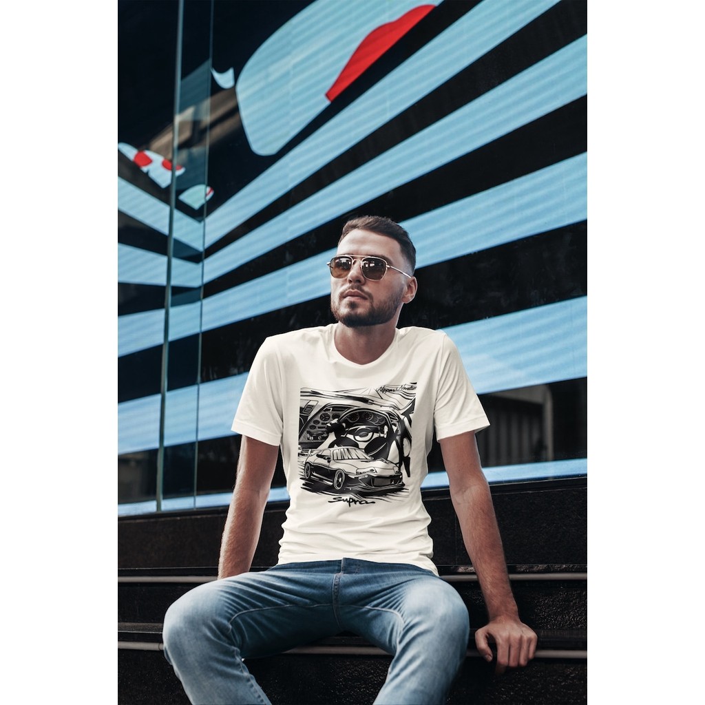 เสื้อยืดพิมพ์ลาย 2JZ GTE Mk4 Supra สำหรับทั้งผู้ชายและผู้หญิง ทำจากผ้าฝ้าย 100%