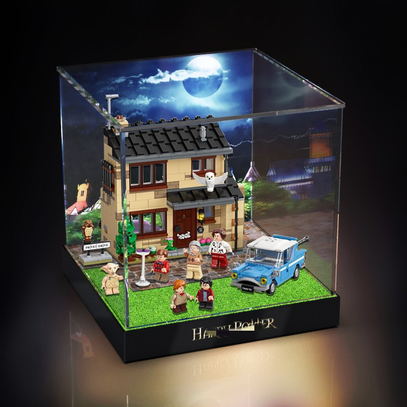 [กล่องแสดงโมเดล] กล่องแสดงโมเดลเหมาะสําหรับ Lego 75968 Female Saturation Road No. 4 ที่เก็บของฝาครอบ