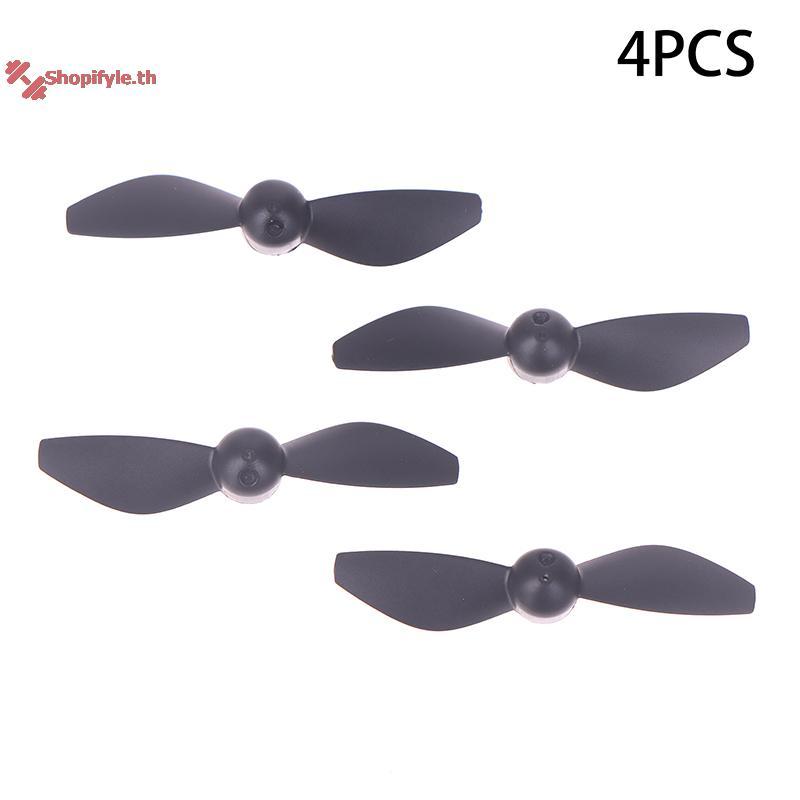 Shopifyle 4PCS เครื่องบินอะไหล่ใบพัดใบพัด V66 I1 Pro CZ06 Mini GT3 RC อะไหล่ใบพัดใบมีด th