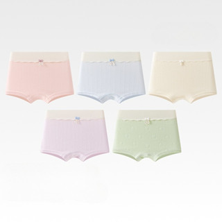 ชุดชั้นในผ้าฝ้ายแท้สำหรับวัยรุ่นและผู้หญิง กางเกงนักมวยต้านเ…