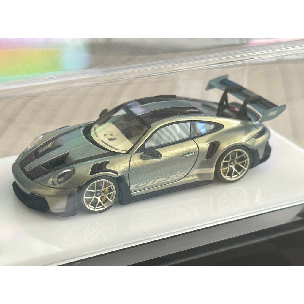 Fumei 1/64 Fuelme Fuelme Porsche 911 992GT3RS Resin [ถอดใหม่เอี่ยม] เทปปกอะคริลิค Intact เฉพาะถ่ายภา