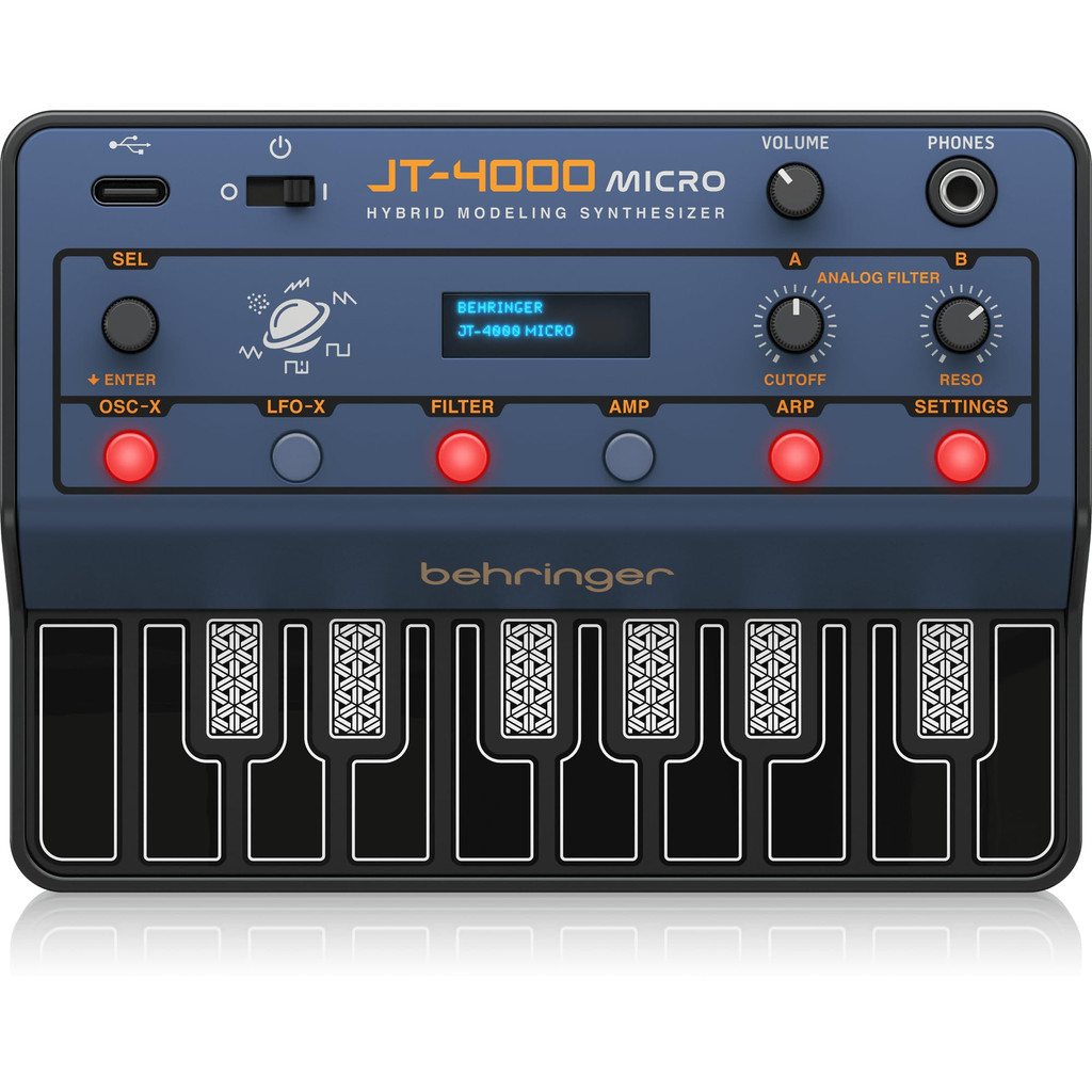 เบอริงเกอร์ JT-4000M MICRO ซินเทไซเซอร์พกพา มี MIDI IN ขนาด 3.5 มม.