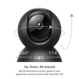 TP-Link กล้องวงจรปิด 3MP Wi-Fi ปรับมุม หมุนได้ 360° พูดคุยโต้ตอบได้ รุ่น Tapo C211