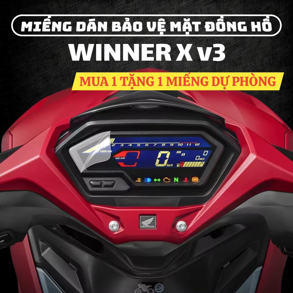 [1 แถม 1] PPF สติ๊กเกอร์เพื่อปกป้องแดชบอร์ด Honda Winner X V3 | PPF TPU พรีเมี่ยม
