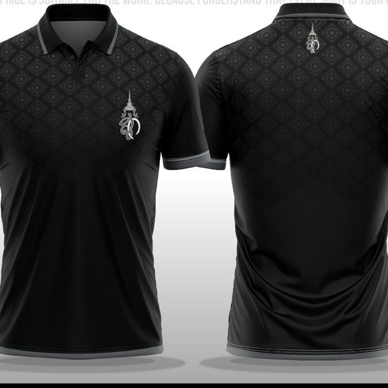 เสื้อโปโลแขนสั้นคอปกสีดำ สไตล์คลาสสิก สำหรับการแต่งตัวในทุกวัน