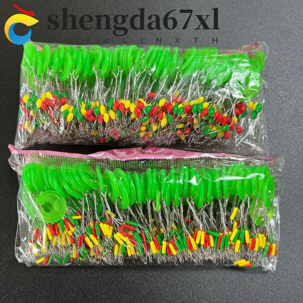 SHENGDA 600 ชิ้นรูปไข่ลอย Anti-Slip Mini Fishing Stopper Bobber Stopper ตกปลาลอยถั่วปลาคาร์พอุปกรณ์ต