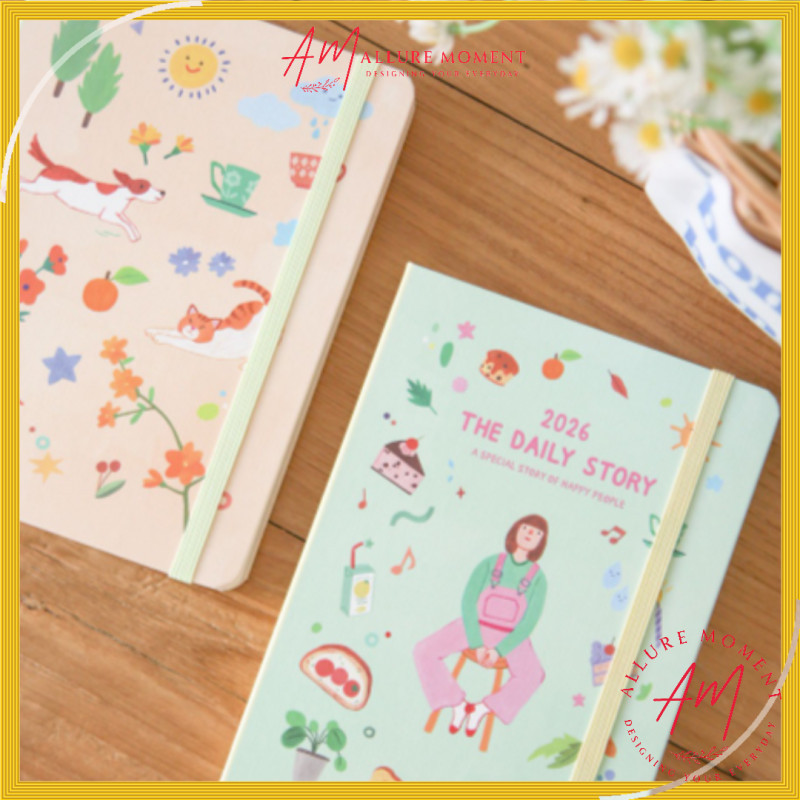 [7321design] 2026 The Daily Story Diary –  Korean 13-Month Daily & Weekly Planner for Home & Office