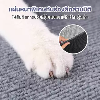 พรมลับเล็บแมว ป้องกันรอยขีดข่วน มีกาวในตัว แผ่นลับเล็บแมว สำหรับรองเฟอร์นิเจอร์ ตัดตามที่คุณต้องการ สิ่งประดิษฐ์ตลกๆ