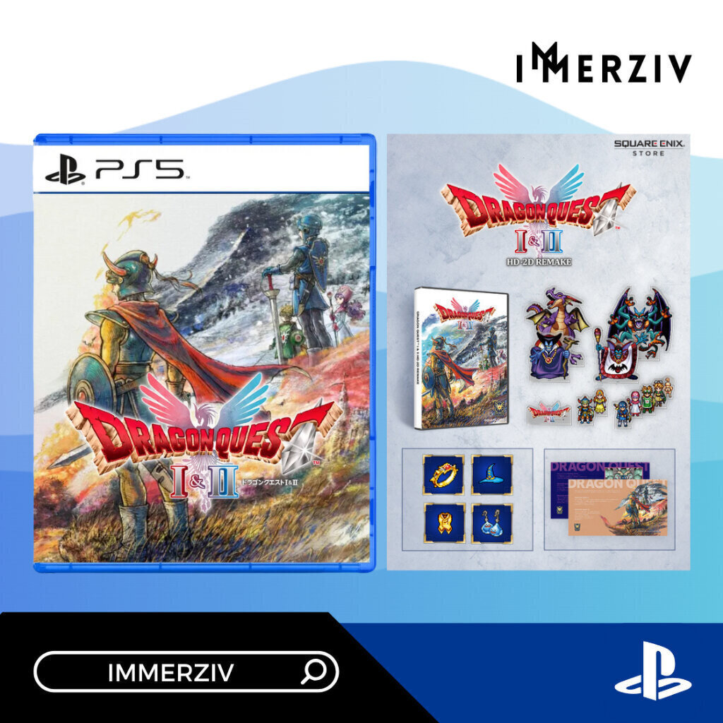 (พร้อมส่ง) PS5 DRAGON QUEST I & II HD-2D REMAKE (R3/ASIA) (GAME) (ENG)