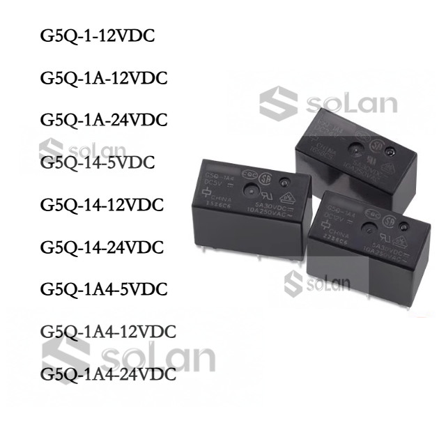 รีเลย์ Omron G5Q-1 G5Q-1A G5Q-14 G5Q-1A4 5VDC 12VDC 24VDC ยี่ห้อใหม่