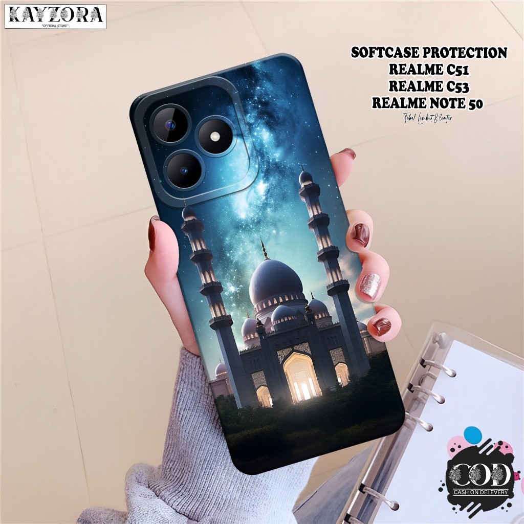 เคส HP Realme C51 / C53 / Note 50 - เคสมัสยิดแฟชั่น - เคส Realme C51 / C53 / Note 50 Softcase - เคสซ