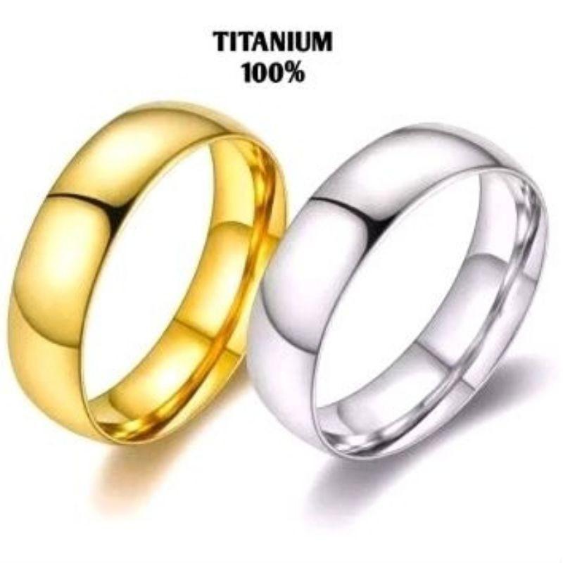 ใหม่ PLAIN ANTI-RUST WEDDING RING