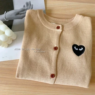PRETTY BABY เสื้อคลุมเด็ก เสื้อคลุมคาร์ดิแกน เสือกันหนาวเด็ก งานปักลูกตา(1881)