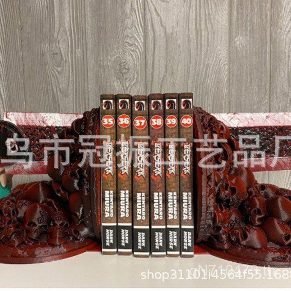 Creative Corpse Baffle การออกแบบเลือดตกแต่ง Red Skull Bloody Study ดาบตกแต่งหนังสือข้ามพรมแดน M9CP