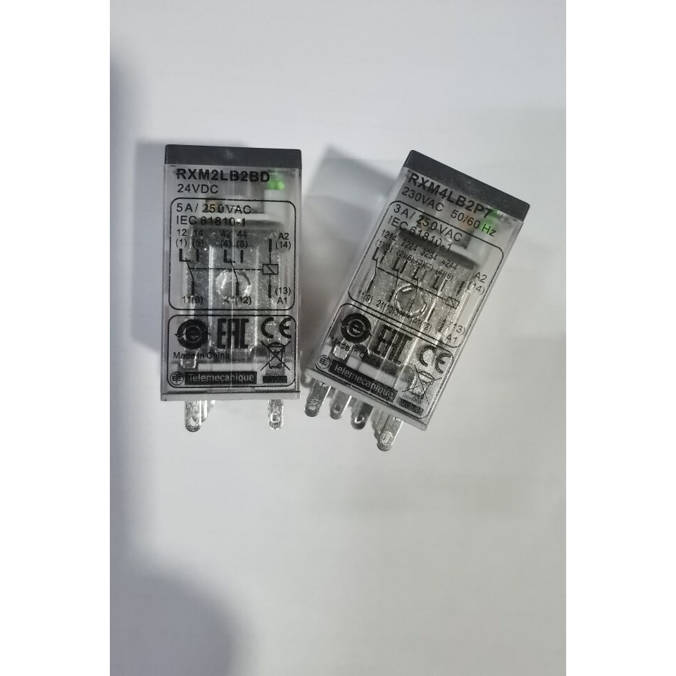 Schneider รีเลย์กลาง RXM2LB2BD RXM2LB2P7 RXM4LB2BD RXM4LB2P7