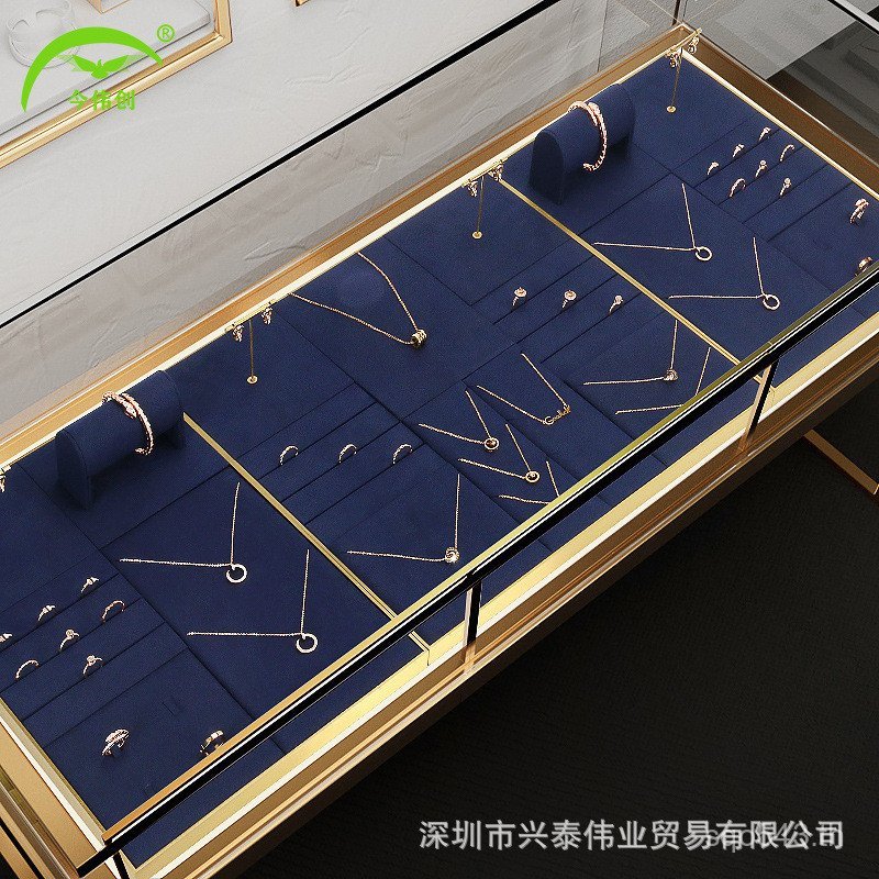 High-End Jinweichuang เครื่องประดับจี้ต่างหูขาตั้งจอแสดงผลขาตั้งจอแสดงผลตู้ขาตั้งจอแสดงผลกรอบโลหะสร้