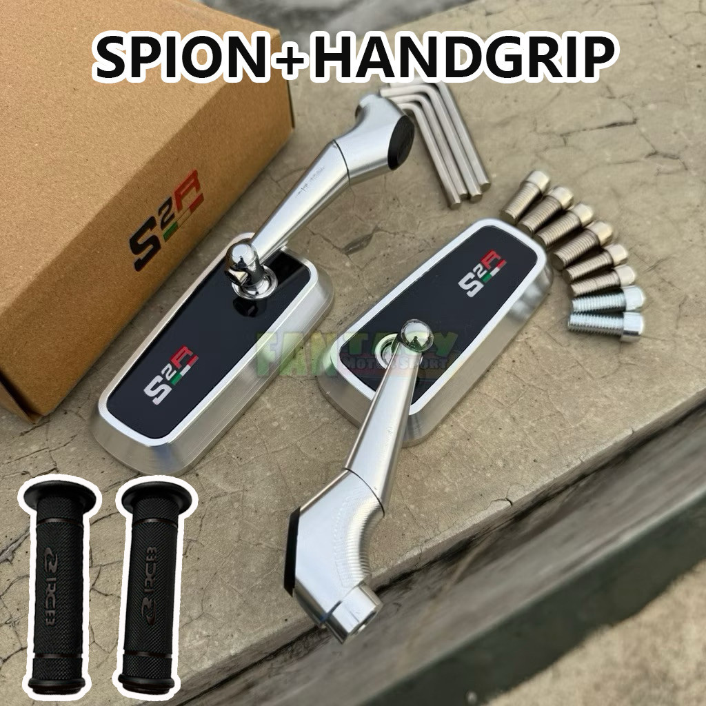S2R PNP UNIVERSAL SPION 1 PAIR + RCB HG55 ปลอกแฮนด์ขวาเดิม S2R ALL PNP AUTOMATIC MOTORCYCLES BEBEK