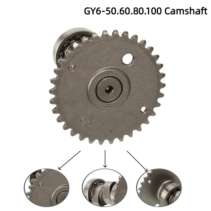 คุณภาพสูง GY6 Camshaft Assembly สําหรับ 139QMB GY6 50/80 เครื่องยนต์สกู๊ตเตอร์ - Direct Fit สําหรับ 