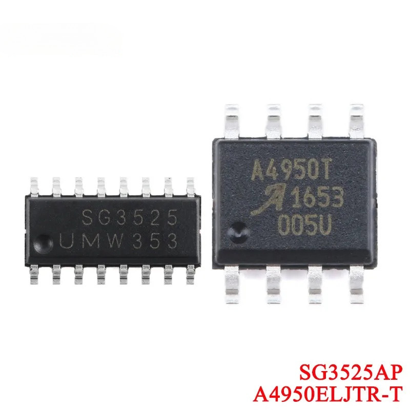 10 ชิ้น/1 ชิ้น A4950ELJTR-T SOIC-8 A4950 A4950T Full-bridge DMOS PWM มอเตอร์ชิป SG3525AP SG3525 แรงด