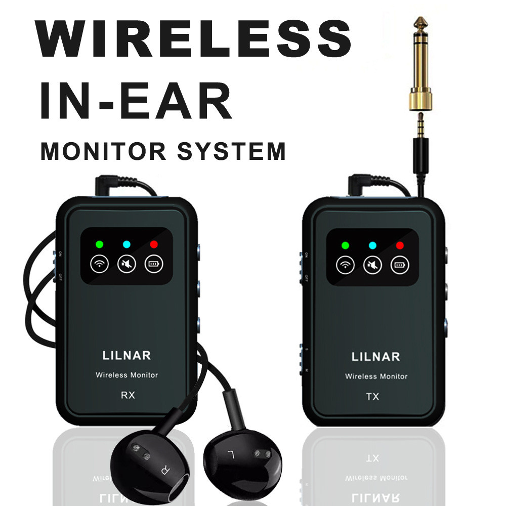 ใหม่ 2.4G ไร้สาย In Ear Monitor ระบบ IEM การจับคู่อัตโนมัติ Professional ใน Ear Monitor สําหรับ Stag