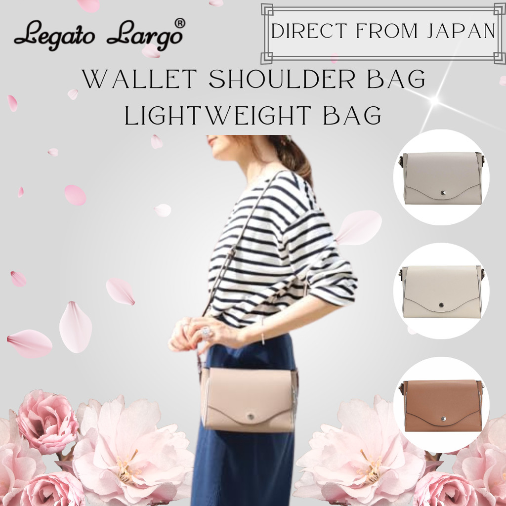 Legato Largo Wallet Shoulder Bag LG-P0113Z – Lightweight Compact Crossbody for Women