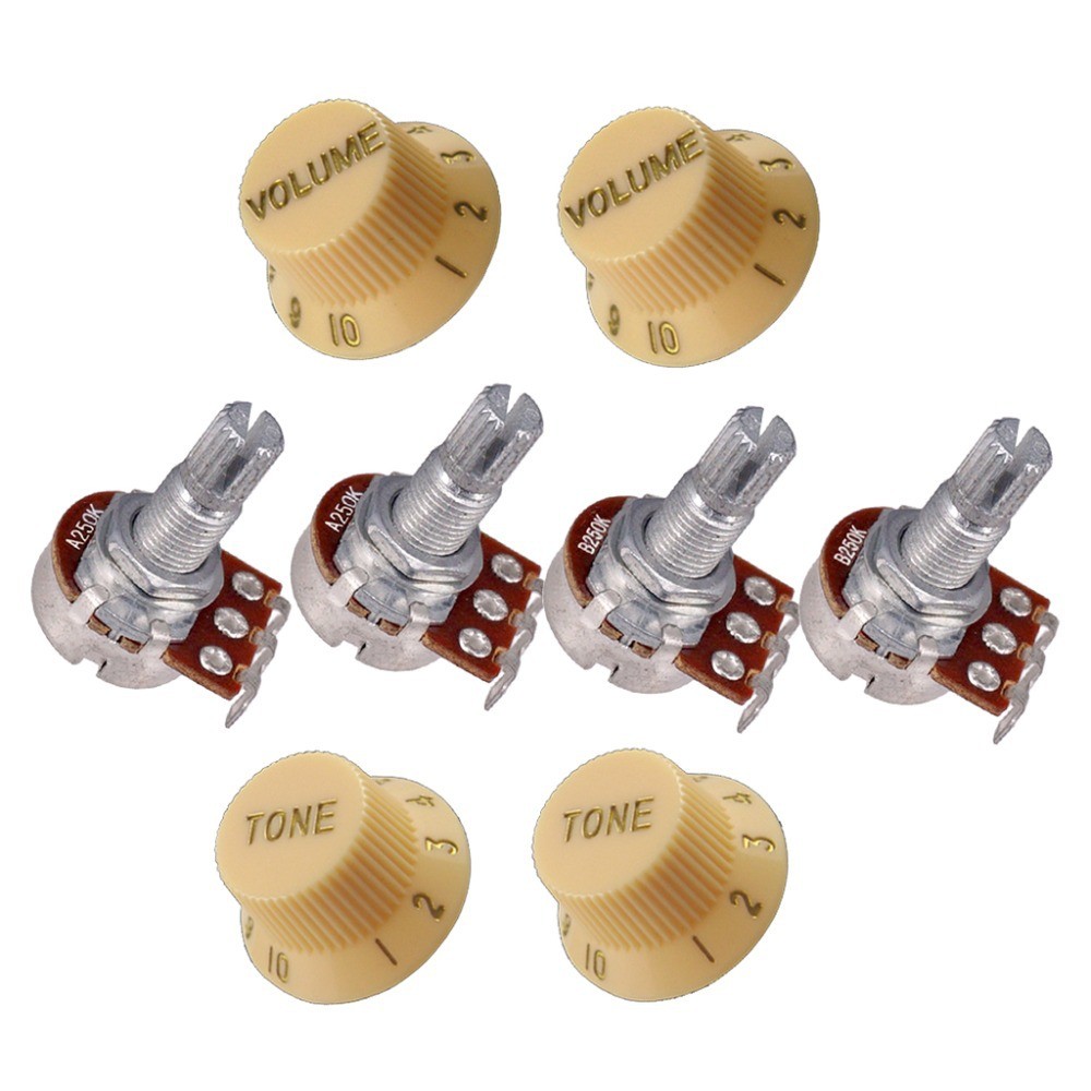 กีตาร์ Potentiometer Volume Tone Control Knob 18 มม.กีตาร์ Volume Tone Tuning Potentiometer 25K250K5