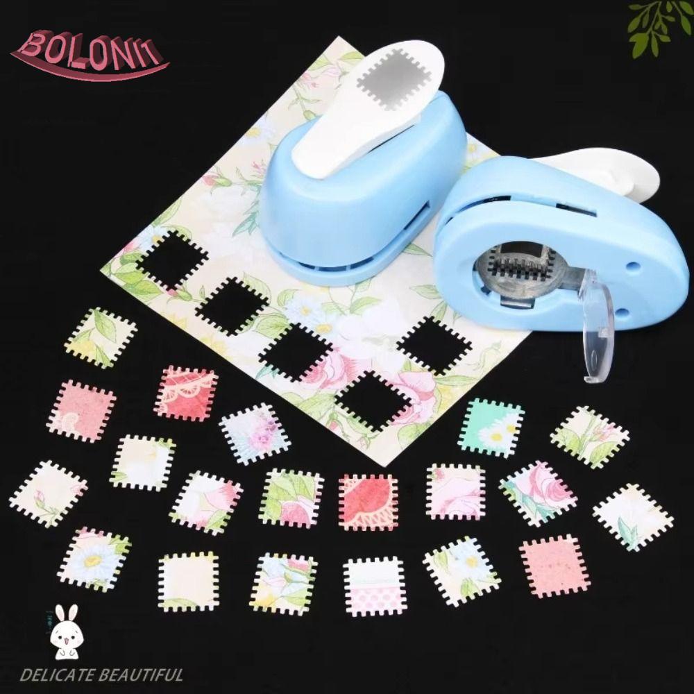 ที่เจาะขอบแสตมป์ เครื่องเจาะรูปตัดกระดาษลายนูน อุปกรณ์การเรียน DIY Craft เครื่องเจาะฟัน Embosser