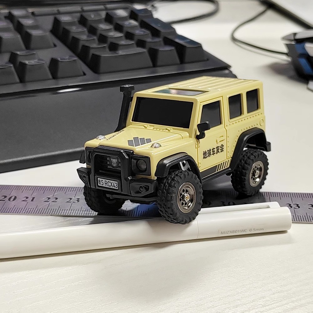 LDARC LDARC X43 Off-Road 1/43 มินิจําลองรถปีนเขาสี่ล้อไดรฟ์ Wrangler RC รีโมทคอนโทรลรุ่นรถ