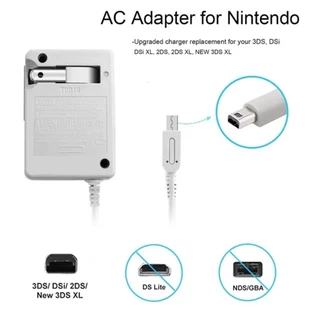 3DS สายชาร์จ ที่ชาร์จ NSDi NDSi Dsi DSXL 3DS 3DSXL 2DS NEW3DS รูปแบบUS มีความยาว1.2M