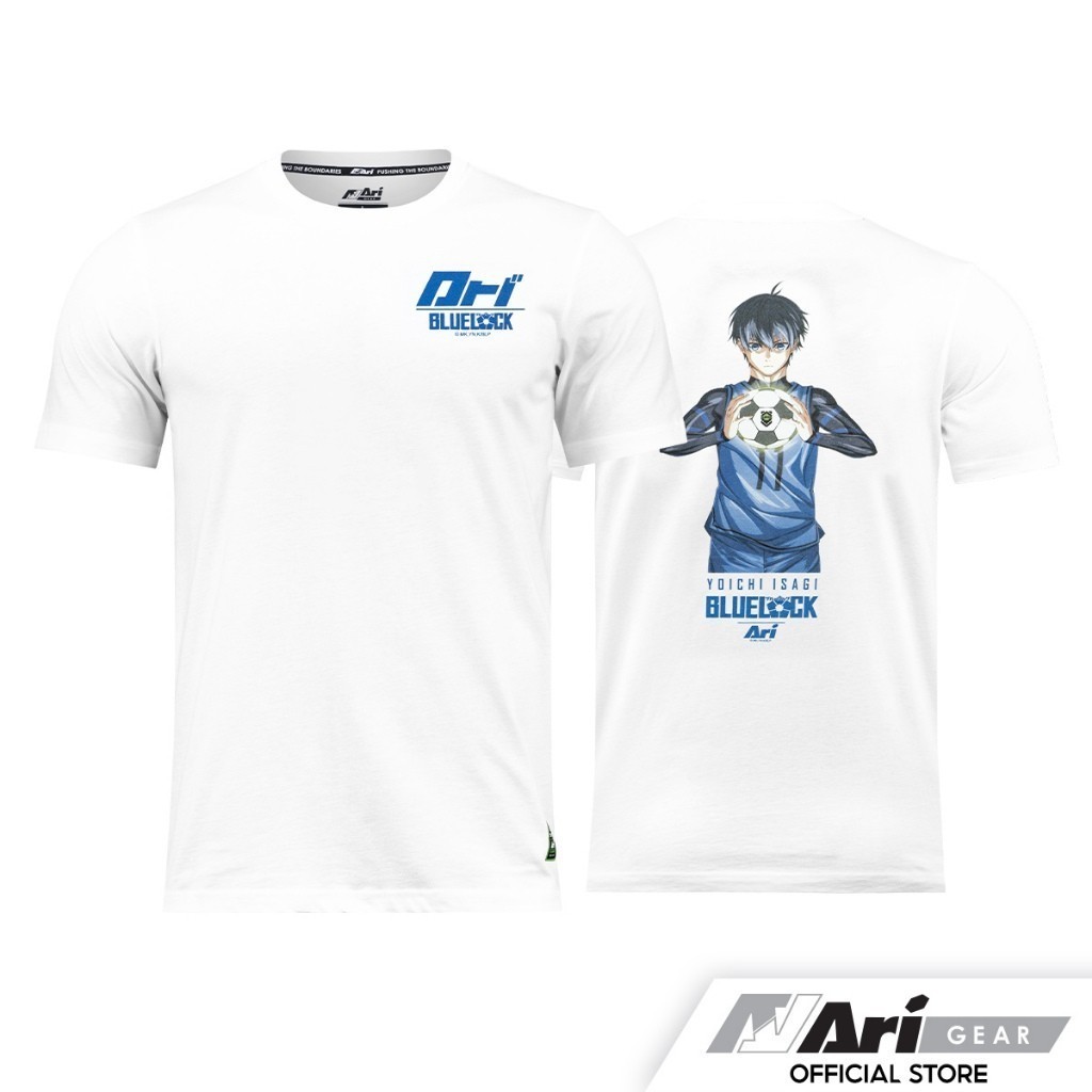 [เสื้อยืด]ARI X BLUE LOCK ISAGI TEE - WHITE/BLUE/BLACK เสื้อยืด อาริ บลูล็อค อิซางิ สีขาวS-5XL