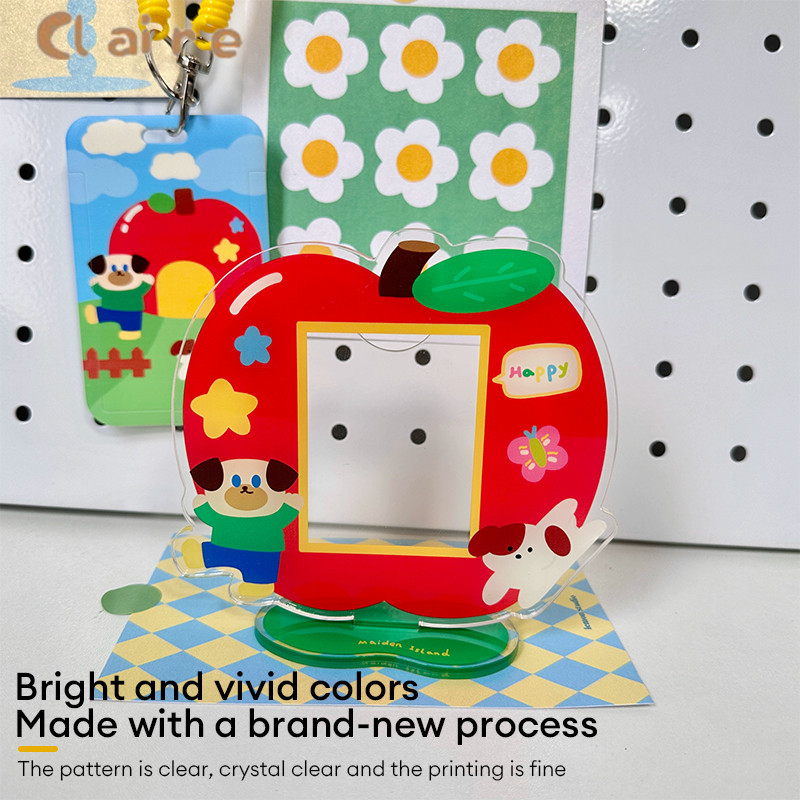 COD กรอบรูปอะคริลิค แอปเปิ้ลลูกสุนัข 10เซนติเมตรโพลารอยด์ภาพการ์ดกรอบรูปเครื่องประดับภา Claire - รูปที่ 4