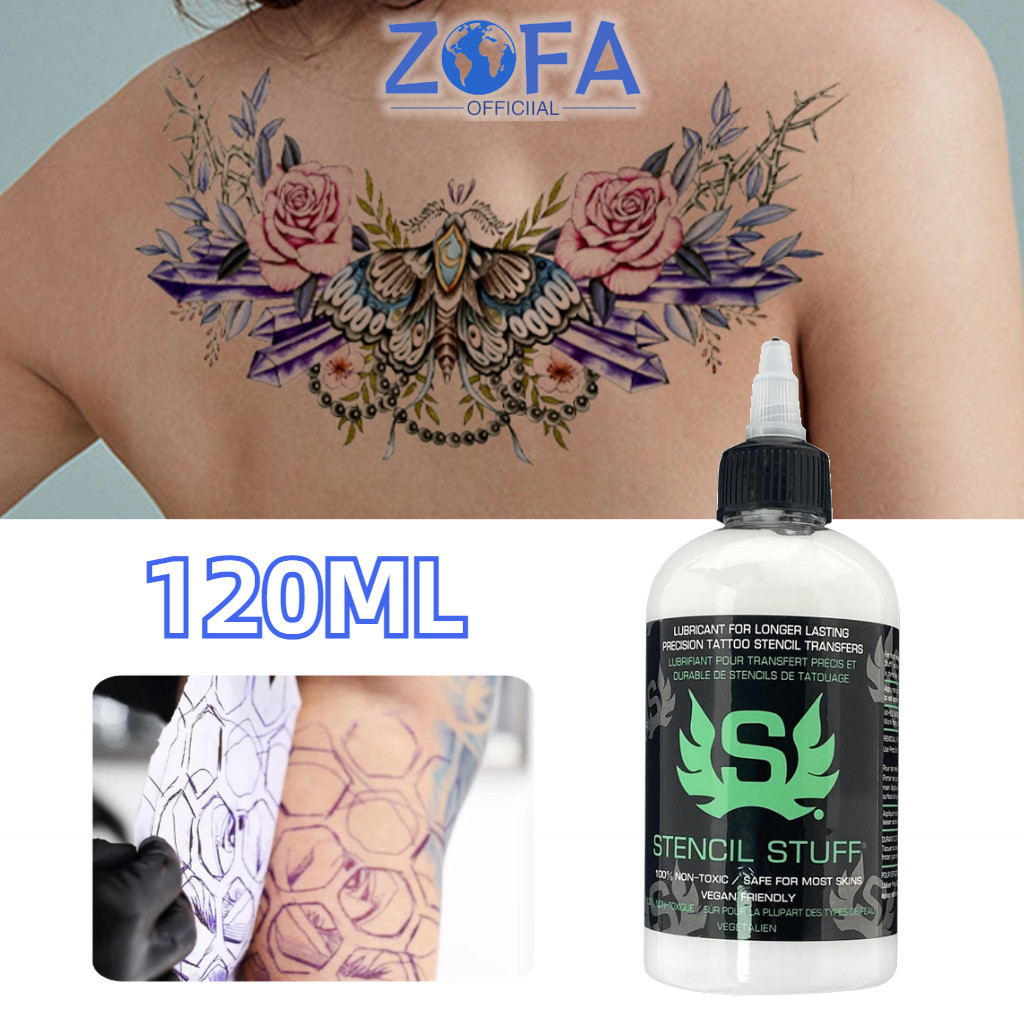 Stencil Stuff Tattoo 120ml Tattoo Transfer Gel Balm Transfer Tattoo Image Transfer Tattoo to Skin