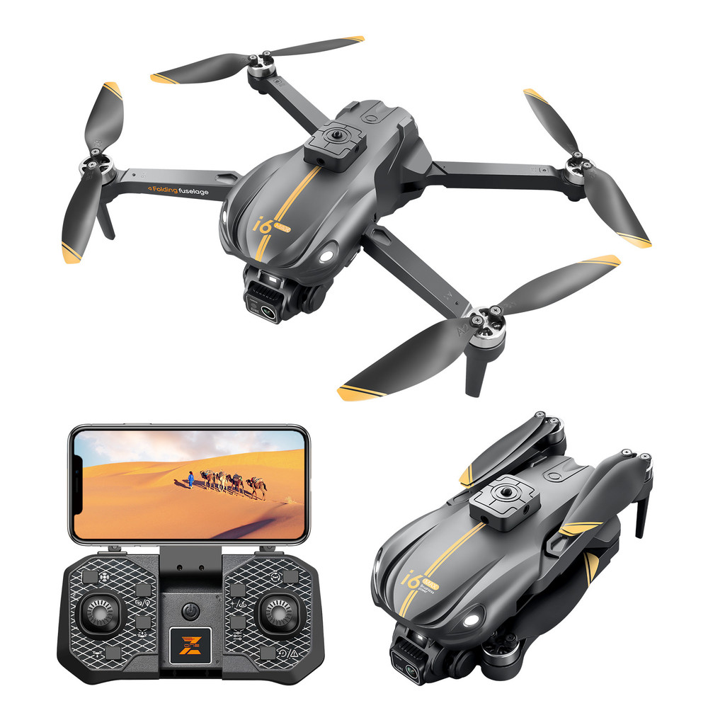 I6 Max Drone 4k HD Profesionalกล้องยกและปรับหลีกเลี่ยงอุปสรรคBrushless OpticalพับQuadcopter Uavของเล