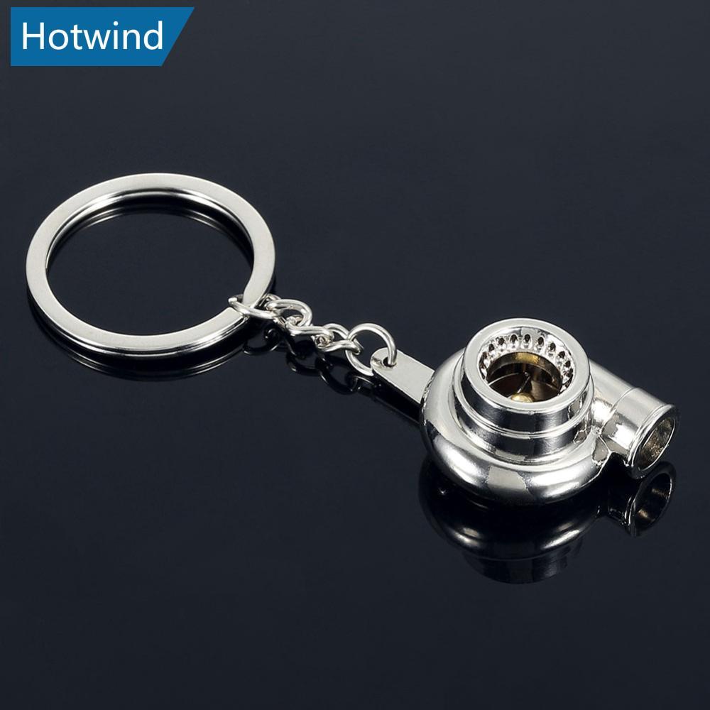 HW Auto Car Turbo Sleeve Turbo พวงกุญแจ Spinning Turbine Key Chain แหวนพวงกุญแจ D9O7