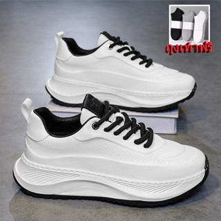 【Free Socks】Size 37-45 Menshoes รุ่น Z32 (เท้าอวบ +1 ไซส์) ร…