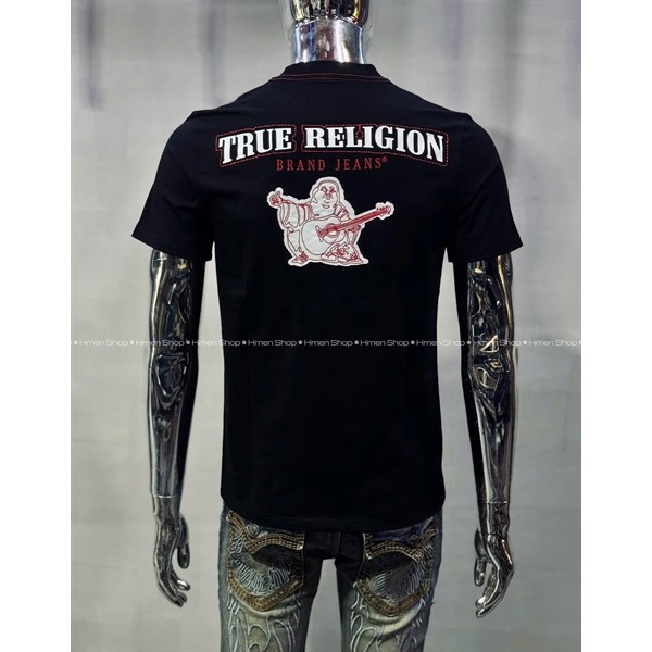 TR02 Ong Dia เสื้อยืดคอกลมผู้ชายสีดําแดง