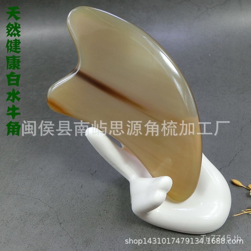 กระดานฮอร์นฮอร์นเขาควายสีขาวใบหน้าทั้งร่างกายปลาโลมาธรรมชาติหนานวดคอขูดขูดแท็บเล็ตสากล 0MPH