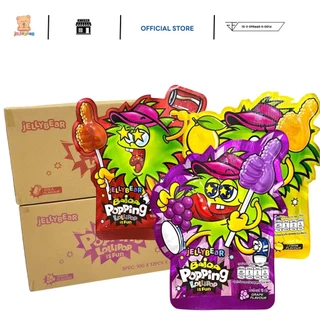 (ยกลัง) PopPing Lollipop อมยิ้มรสผลไม้ จิ้มผงเป๊าะแป๊ะ ละลายในปาก มี 3 รสชาติ [ตรา เจลลี่แบร์] พร้อมส่ง