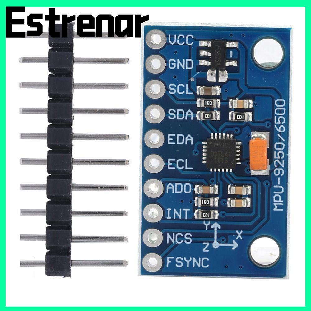 ESTRENAR เซ็นเซอร์ 9 แกน, โมดูลไจโรสโคป MPU-9250 GY-9250, โมดูลเซ็นเซอร์ 16 บิต 3-5V เซ็นเซอร์เร่ง D
