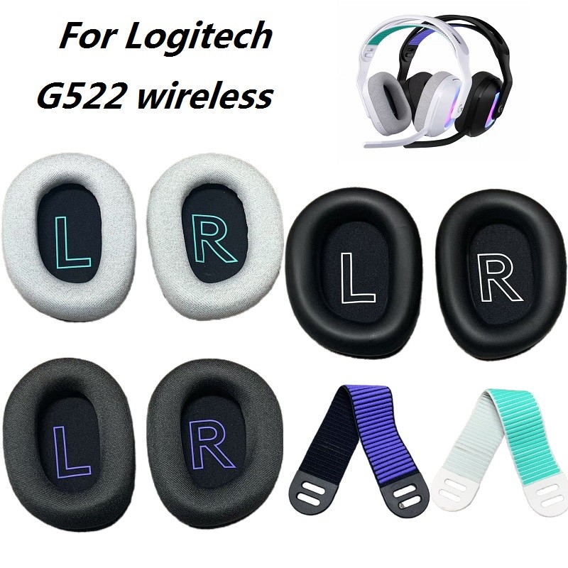 🧡100% Original หูฟังเหมาะสําหรับ Logitech/Logitech G522 ชุดหูฟังไร้สายสําหรับเล่นเกมหูเปลี่ยน Earmuf