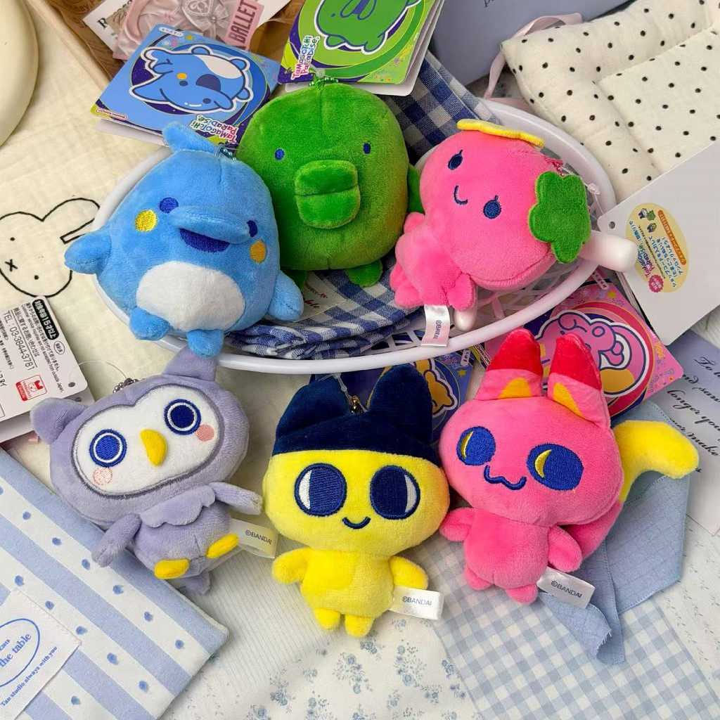 ใหม่ Tamagotchi Plushie ของเล่นน่ารัก Horhotchi Memetchi ตัวอักษรตุ๊กตาพวงกุญแจกระเป๋าจี้เด็กของขวัญ