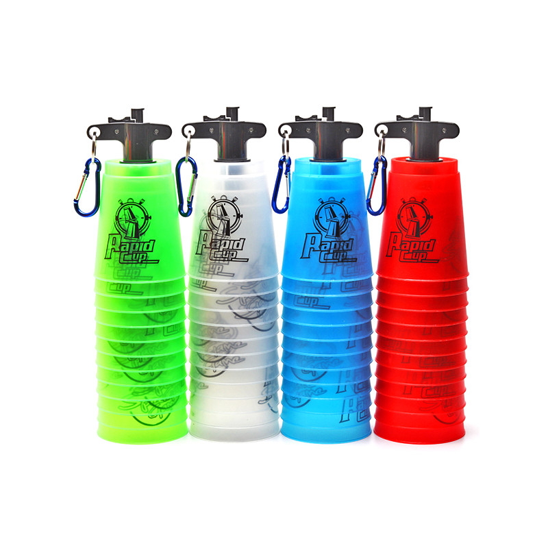 ของเล่น diy ระบายสีเด็ก Qiyi Speed Stack Cup UFO Cup Flying Stack Cup เกมพิเศษสำหรับนักเรียนระดับอนุ