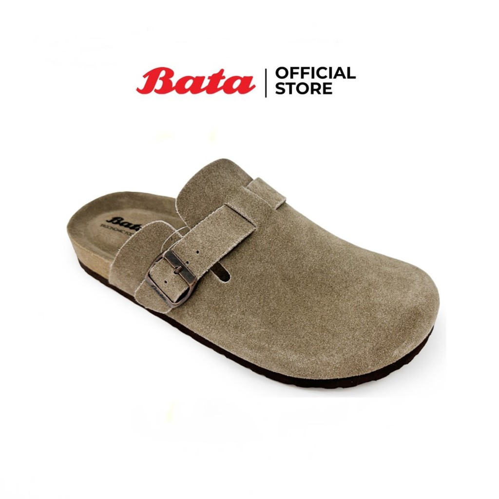 Bata บาจา รองเท้าแบบสวมเปิดส้น สำหรับผู้ชาย รุ่น  PACO-LEA  สีเทา 8312177 สีน้ำตาล 8313177