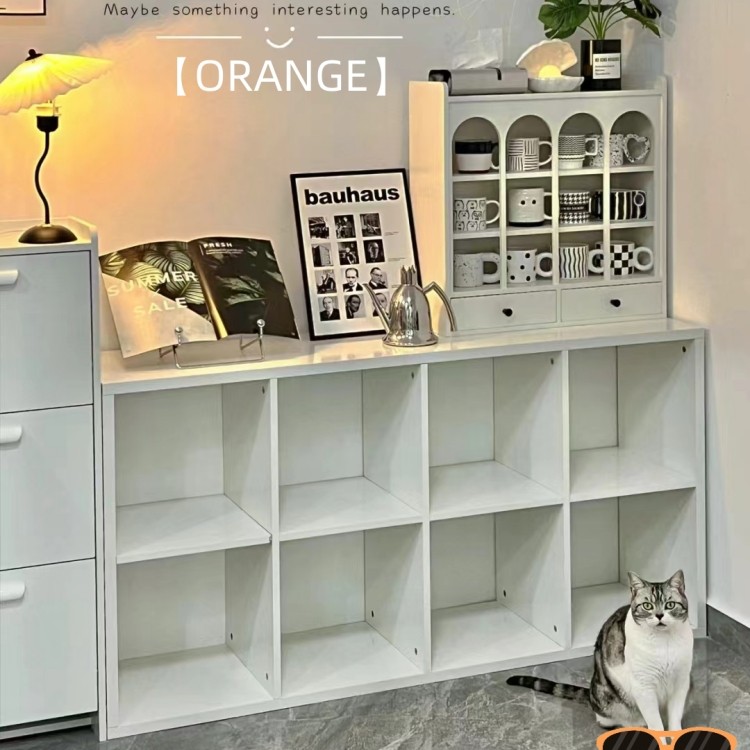 The JBK Shop 789 สินค้าแนะนำ IKEAชั้นหนังสือ 8/6/4ขัดแตะ สีขาว ล็อคเกอร์สำหรับอพาร์ทเม้นท์ ชั้นอเนกประสงค์ ชั้นวางของ