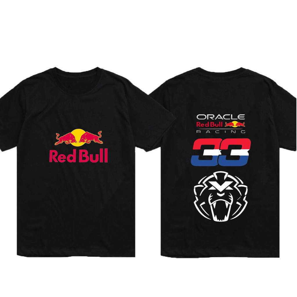 Red Bull Racing F1 Team Tee | Adult Motorsport Short Sleeve Graphic T-Shirt