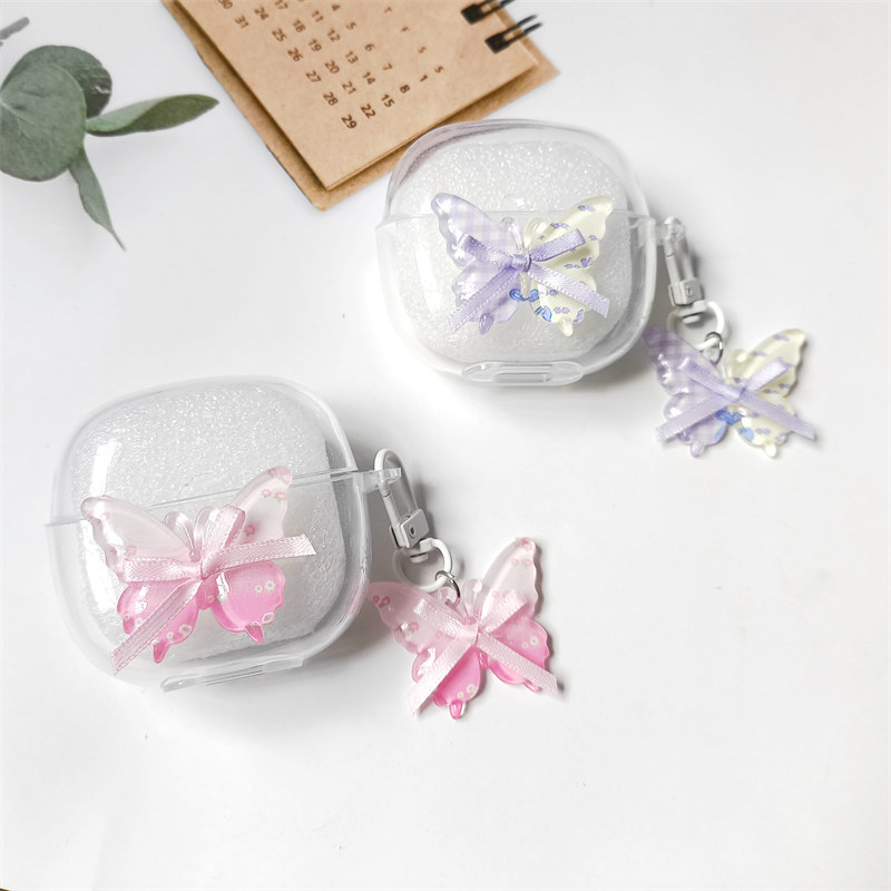 สําหรับ Lenovo LP5 Pro / LP3 Pro / LP2 Pro Case LP40s LP40 Pro LP25 น่ารักผีเสื้อ Soft TPU ฝาครอบป้อ