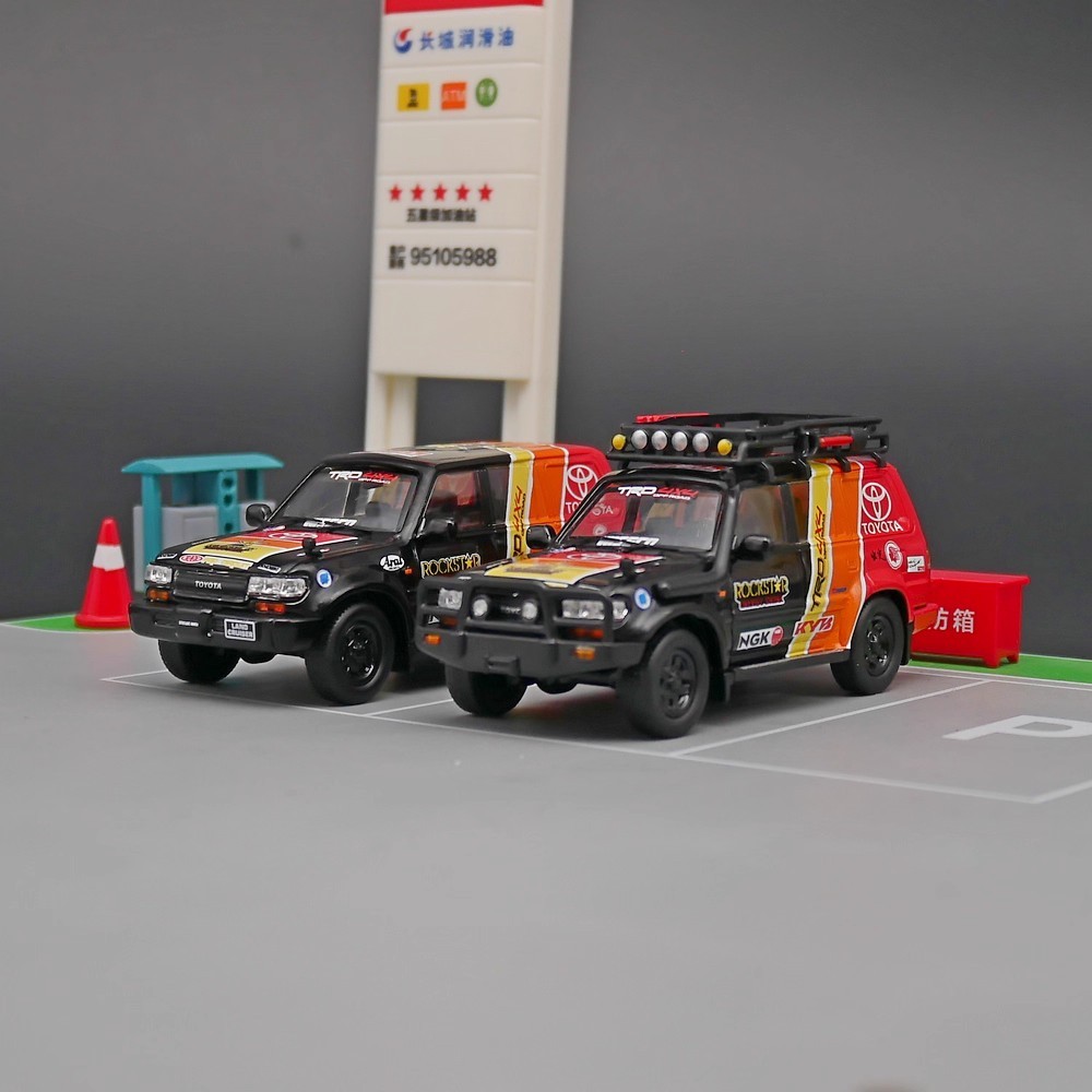 ผู้เชี่ยวชาญ 1: 64 Toyota Land Cruiser LC80 Land Cruiser Land Cruiser เลือกโมเดลรถโลหะผสม